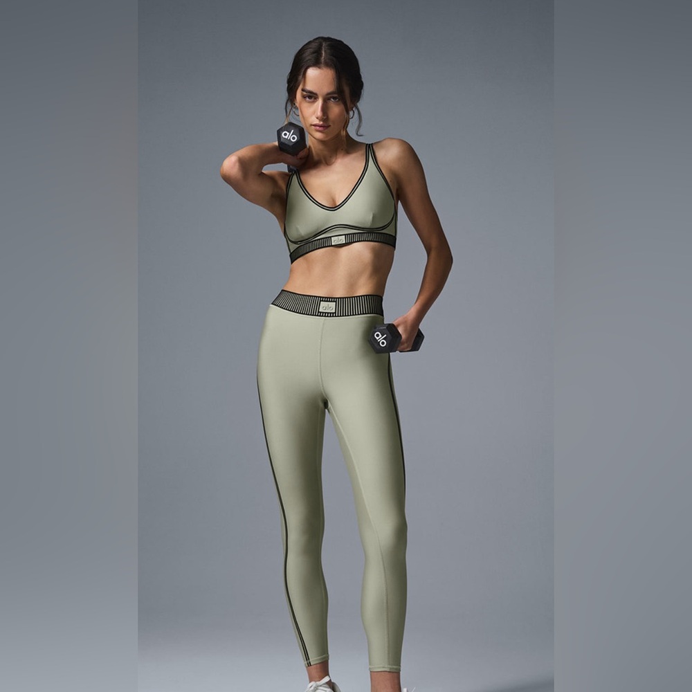 COPY - Airlift High-Waist 7/8 Line Up Legging & matching bra limestone